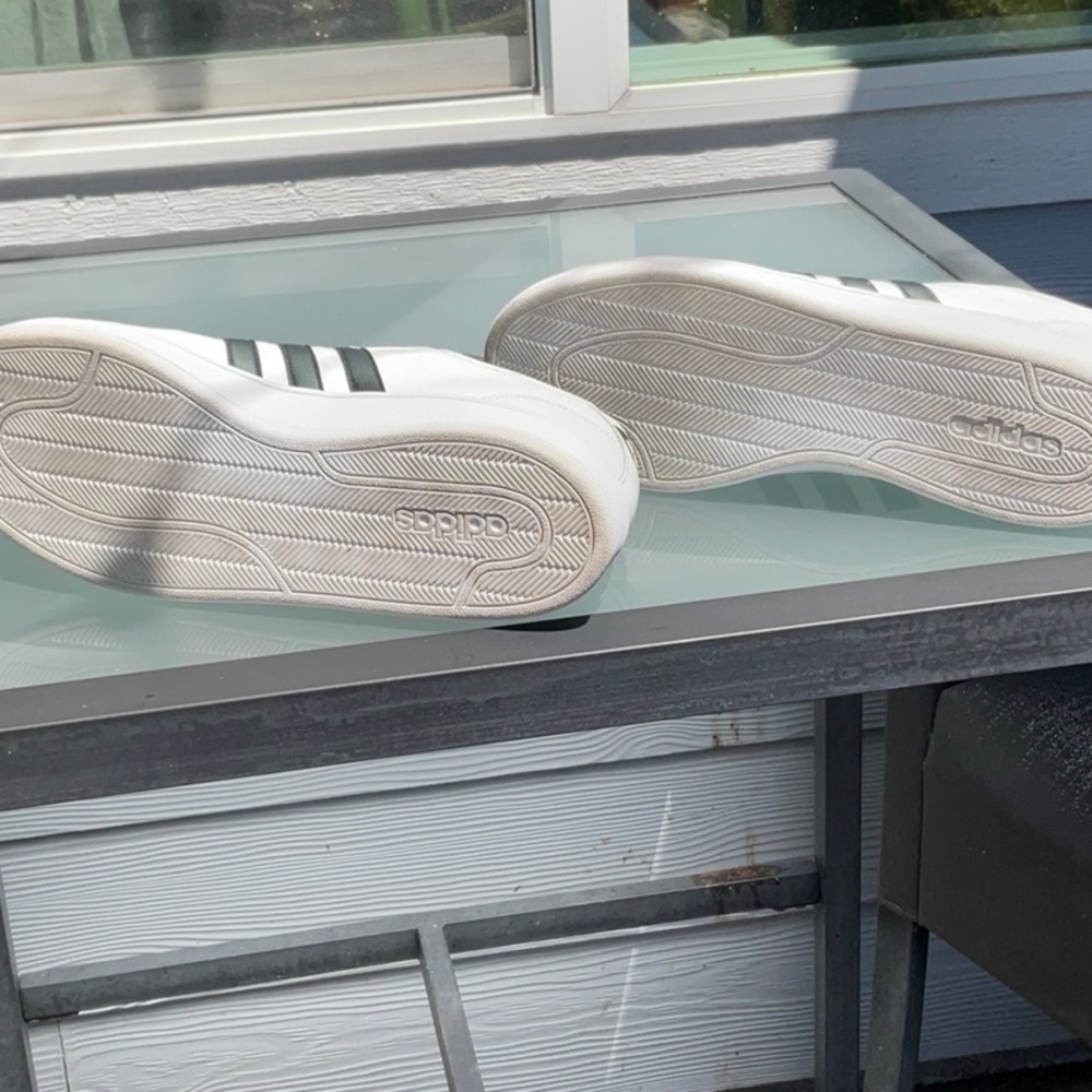 Adidas White and Black Classic Sneakers - Picture 5 of 8